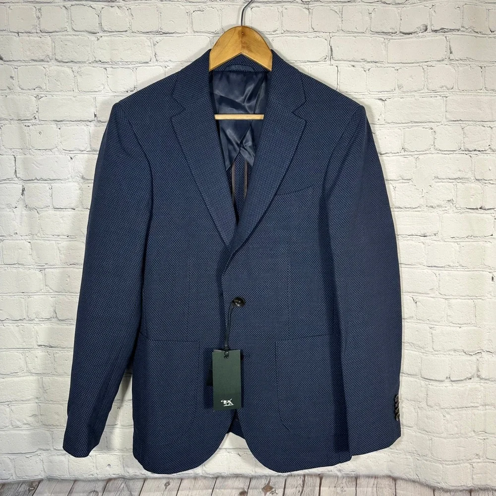 NEW Rodd & Gunn Ellesmere Jacket Dusk Blue Wool Blend Blazer BP1346 Mens‎ XS